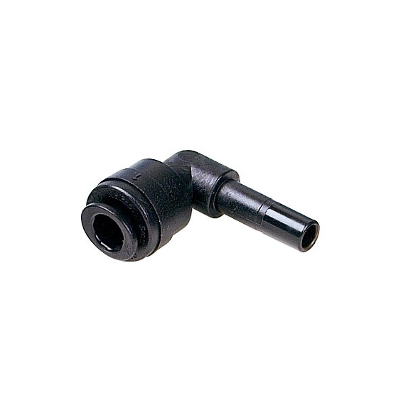 Gomito con codolo Ø tubo - Ø codolo 8MM x 6MM