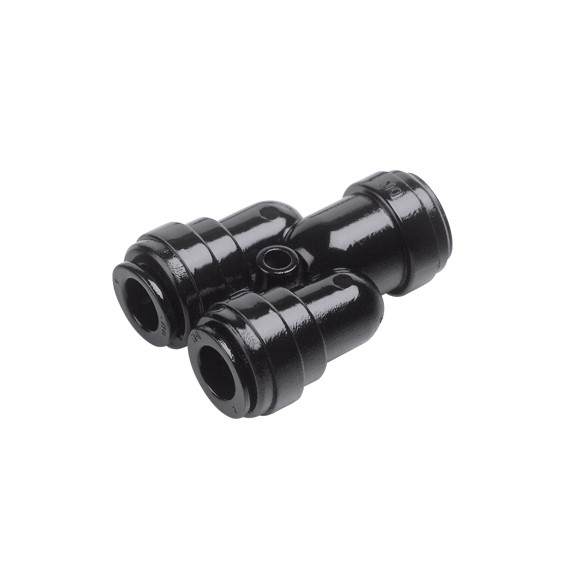 Intermedio a Y 2 vie Ø tubo entrata - Ø tubi uscita 10MM x 10MM