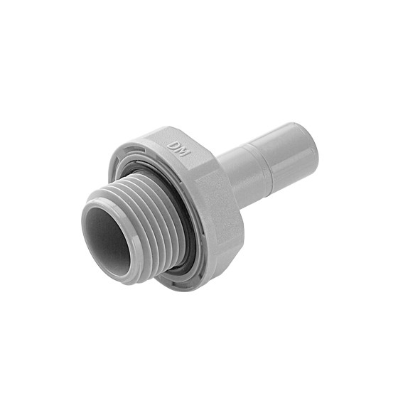 Terminale con codolo Ø codolo - filetto BSP(P) cilindrico 3/8" x 3/8