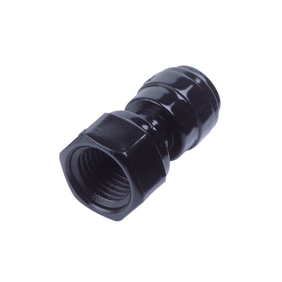 Terminale diritto femmina Ø tubo - filetto BSP 15MM x 1/2