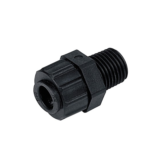 Terminale diritto Ø tubo power - filetto BSPT 8MM x 1/4