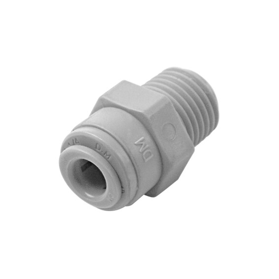 Terminale diritto tubo Ø - filettato conico BSPT 1/4" x 1/4