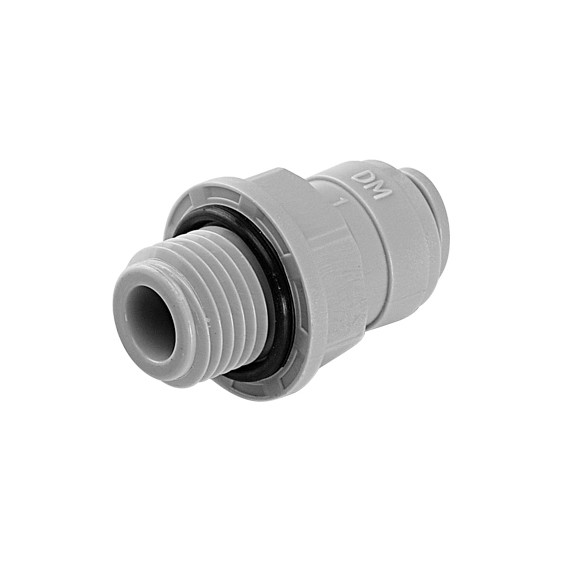 Terminale diritto tubo Ø - filettatura cilindrica BSP(P) 1/4" x 1/4