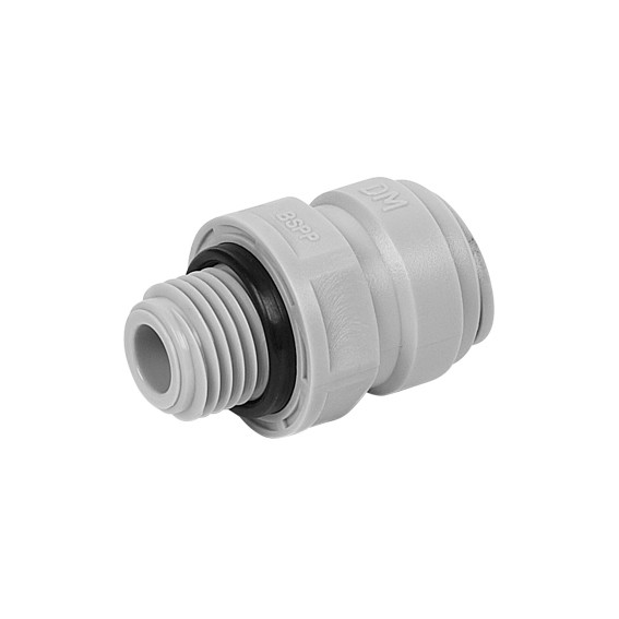 Terminale diritto tubo Ø - filettatura cilindrica con big O-ring BSP(P) 3/8" X 1/4